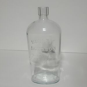 Bourban Clear Glass Decorative Bottle